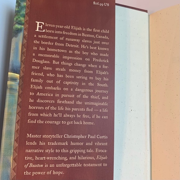 Elijah of Buxton by Christopher Paul Curtis [Hardcover], New - Picture 3 of 8